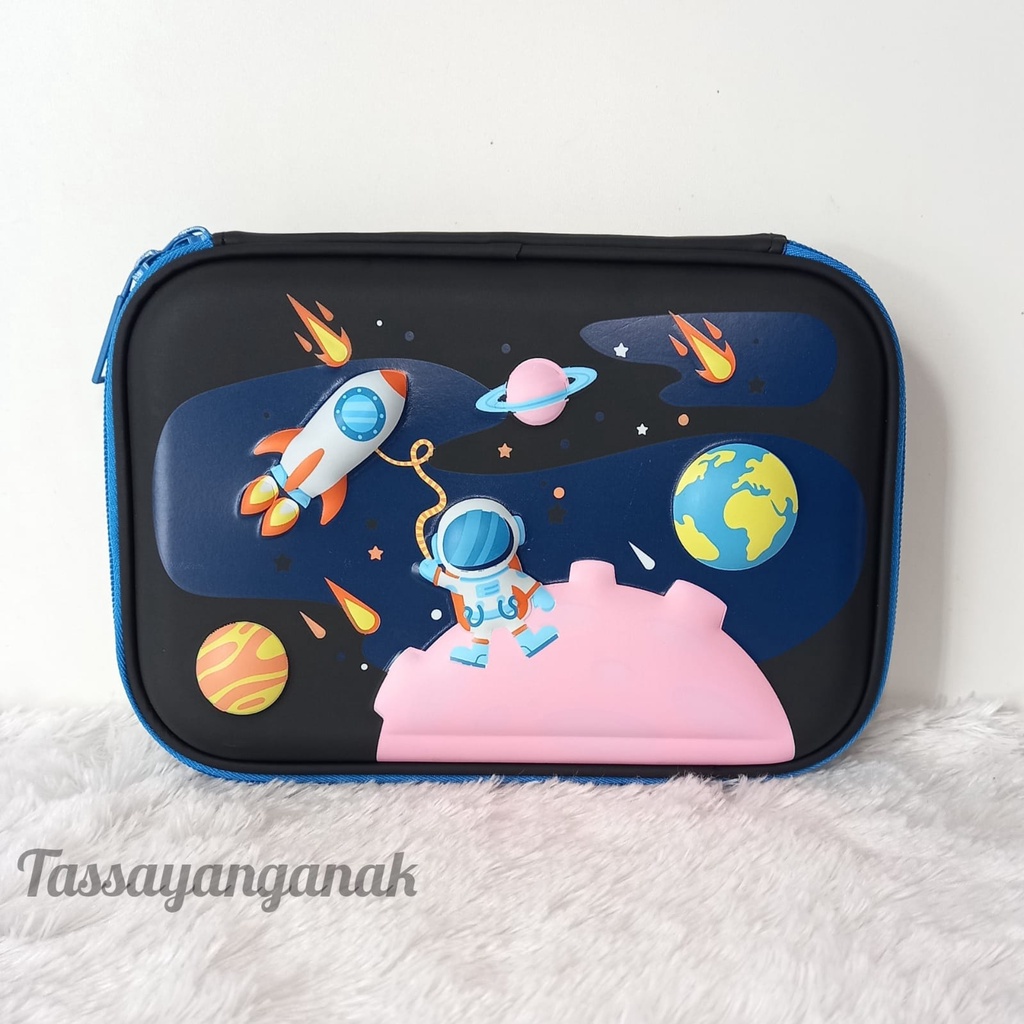 Tempat pensil kotak pensil 3d astronot dino Space tempat pensil 3d 6d bahan EVA untuk anak kado ultah anak