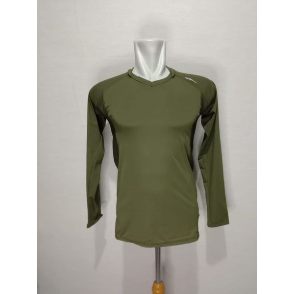 Baselayer panjang non Zipper Ice assist hijau army