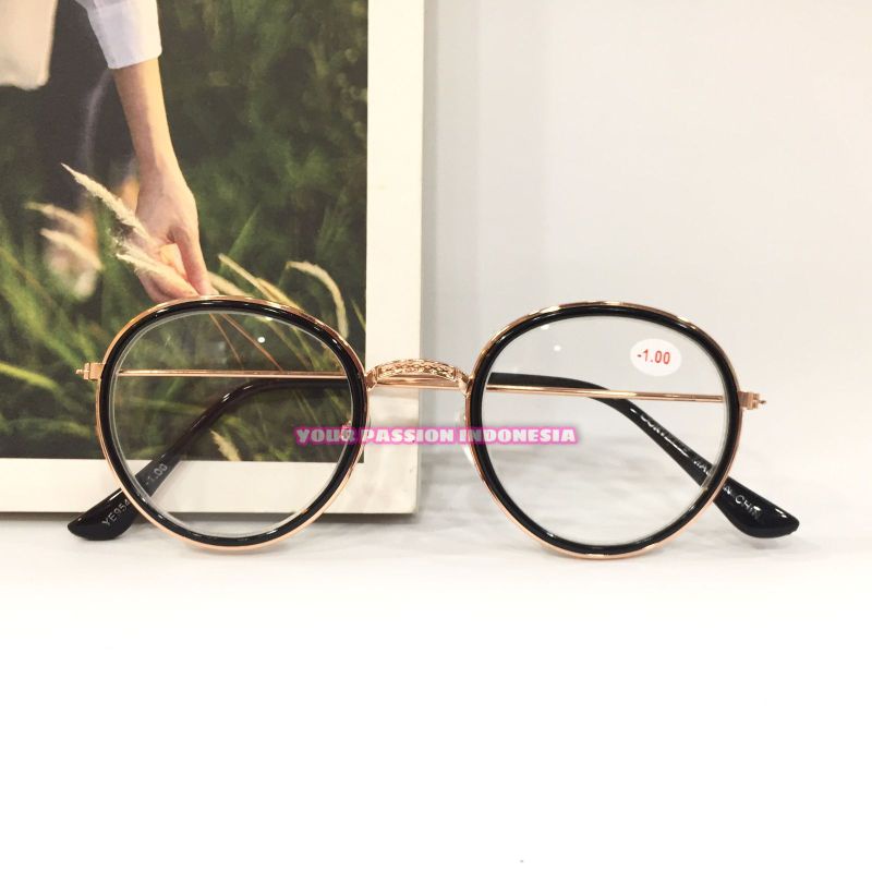 Kacamata Minus YE954 -0.50 sd -4.00 Model Oval Untuk Muka Kecil