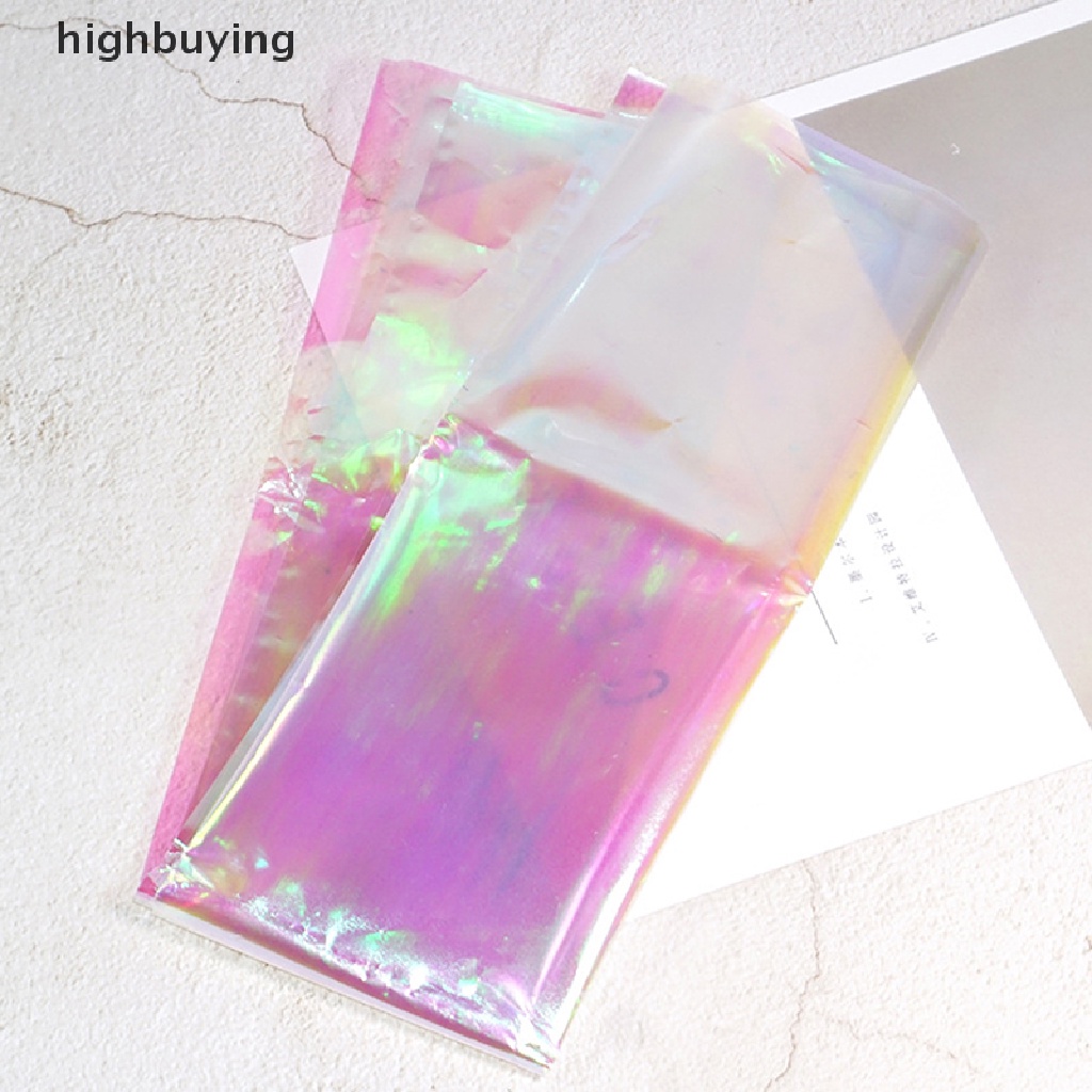 Hbid Kertas Film Epoxy Resin Efek Laser Iridescent AB Untuk DIY Perhiasan