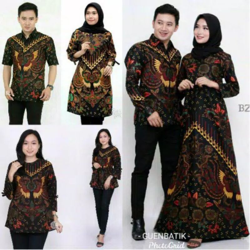 Couple gamis kupu 2548 original batik