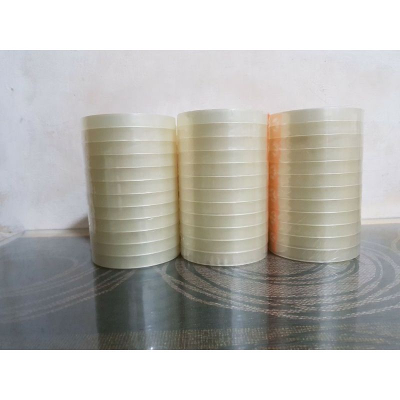 

Lakban Bening 1/2 inch/ Lakban Bening 12 mm 72 yard/Lakban Bening Kecil/Lakban/Isolasi