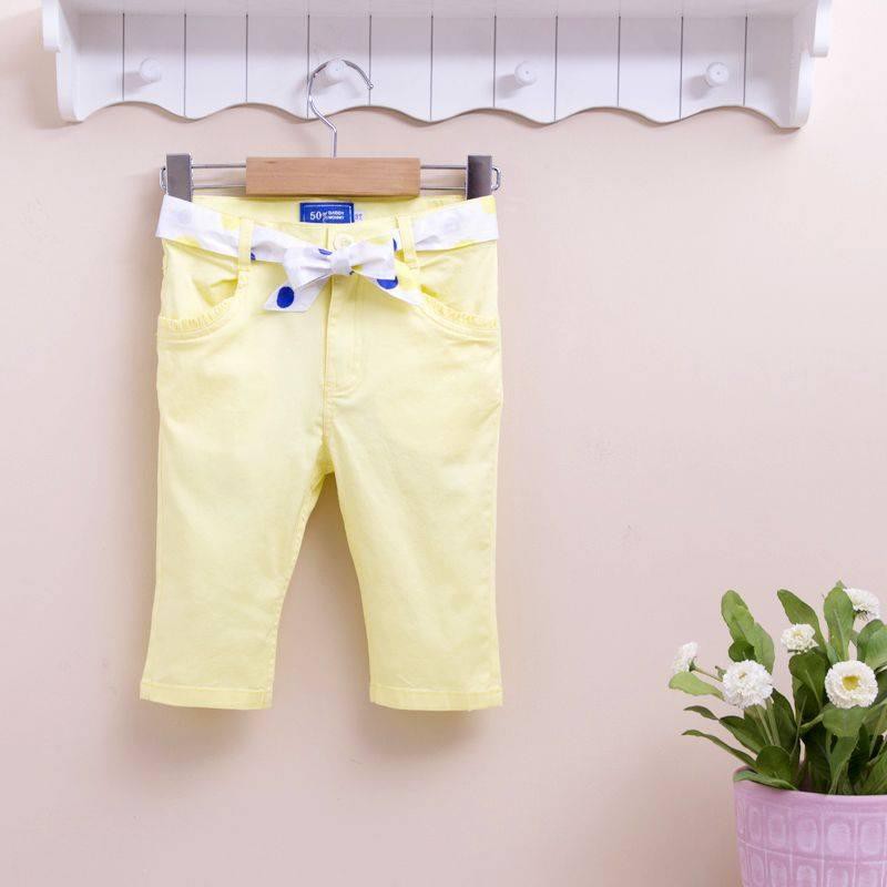 MOM AND BAB YELLOW PANTS LONG POLCA