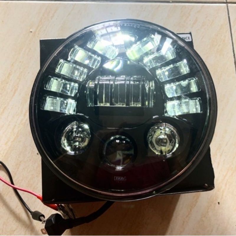lampu daymaker 7inch& 19 titik led cobra Rxking New 2008, Scorpio Megapro Ninja SS Tiger 2008 dll-7