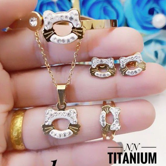 Titanium set perhiasan anak 1912m