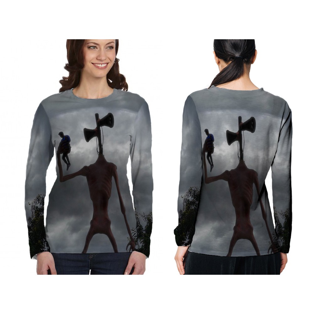 [Riashop] Kaos Siren Head Lengan Panjang | Kaos Siren Head | Kaos Siren Head Pria - FS