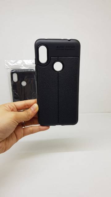 Auto Focus Redmi Note 6 Pro 6.26 inchi Leather Soft Case Xiaomi Note 6 Pro AUTOFOCUS Kulit Jeruk