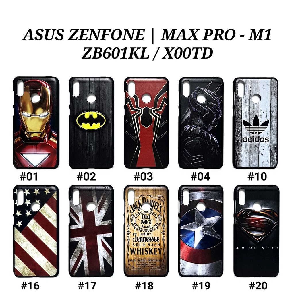 ASUS ZENFONE MAX M2 - ZB633KL X01AD / ZENFONE MAX PRO M1 - ZB601KL X00TD / ZENFONE MAX PRO M2 - ZB631KL X01BDA | MAN HARD CASE Marvel Super Hero