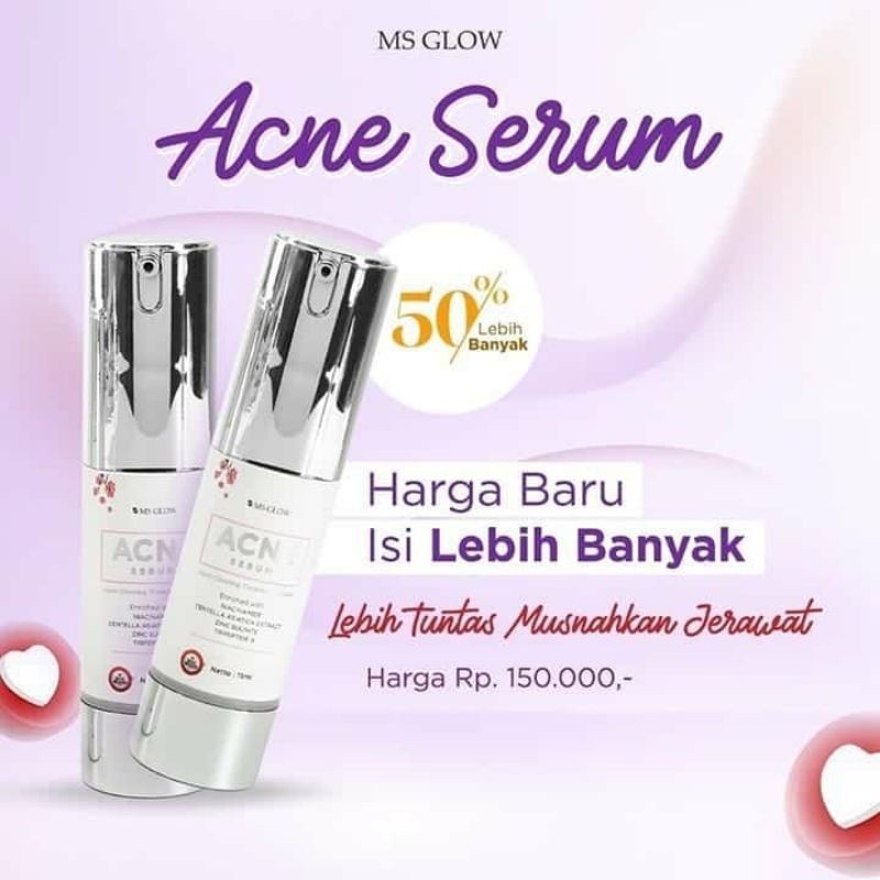Acne Serum MS GLow (kemasan baru)