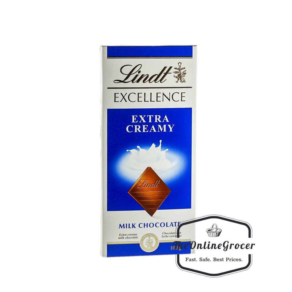 Jual Lindt Excellence Milk Chocolate Extra Creamy 100gr Shopee Indonesia 8839