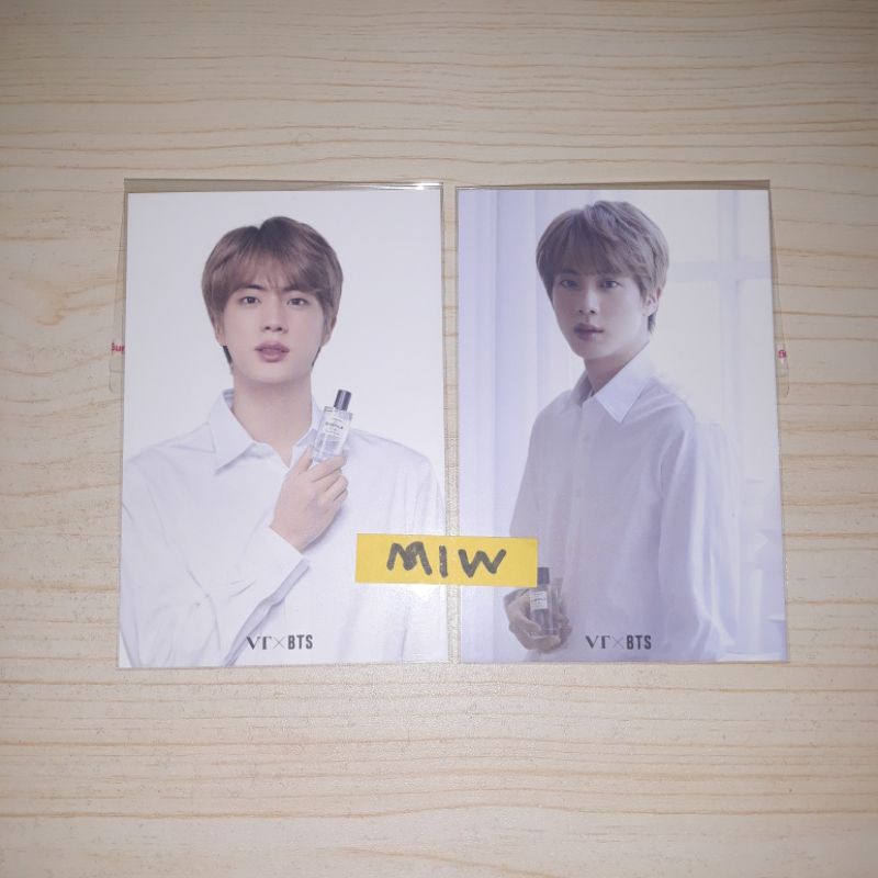 postcard posca pc vt cosmetic x bts latelier des subtils jin kim seokjin