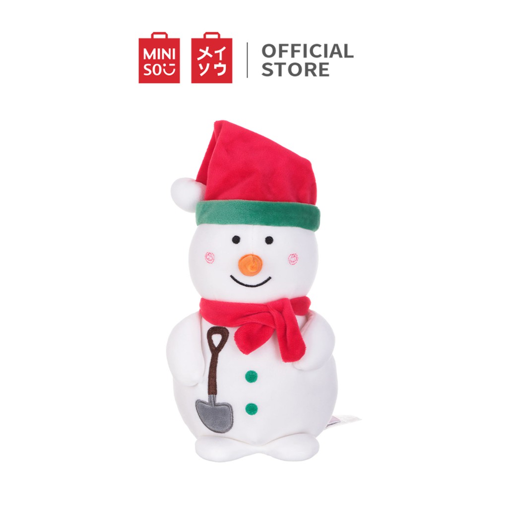 Miniso Official Boneka Manusia Salju Snowman Doll Natal Bayi Lucu