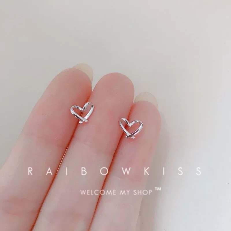 Anting Stud 925 Silver Bentuk Hewan Bunga Hati Mini Aksen Mutiara Untuk Wanita