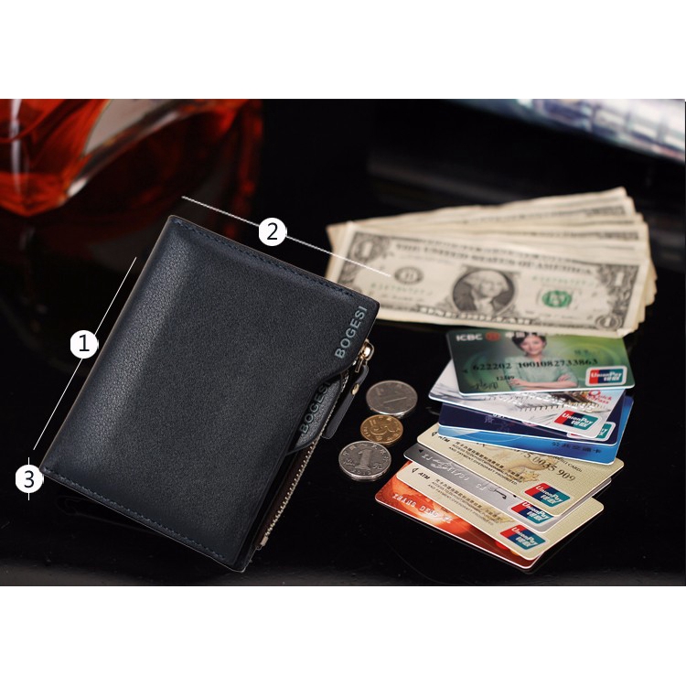 RBOGESI Dompet Kulit Pria - RBOGESI836 - Black