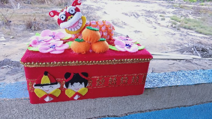 Kotak Tisu Imlek Barongsai