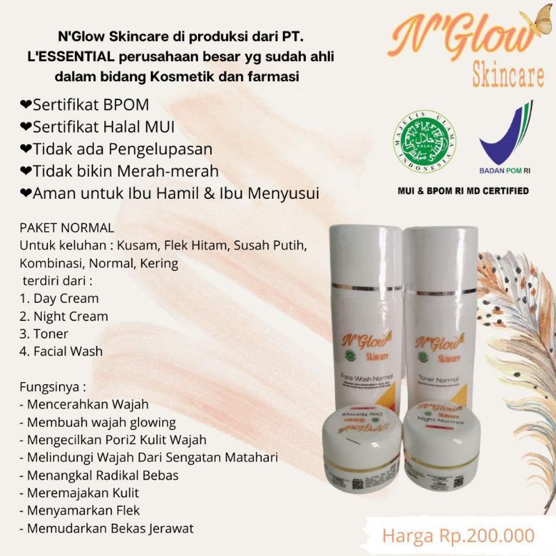 N'GLOW SKINCARE ORIGINAL BPOM HALAL MUI