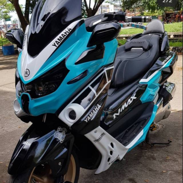 Full cover body nmax predator biru muda, tosca