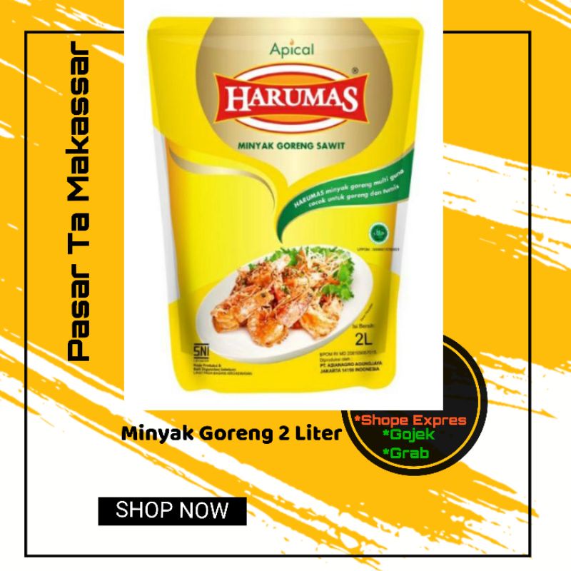

Minyak Goreng 2 Liter Merek Harumas/ minyak Goreng Murah / Pasar Terong Makassar