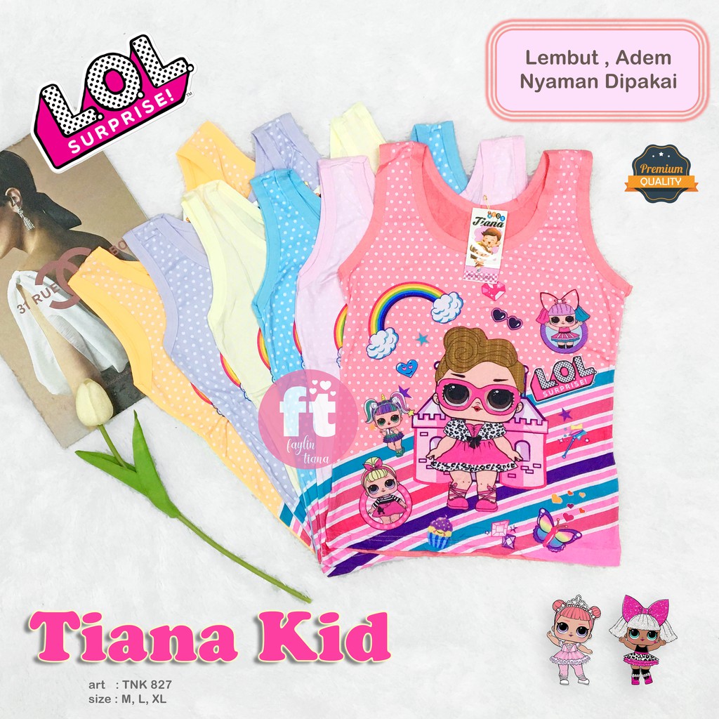 TIANA KIDS | Tanktop Anak  / Atasan Anak / Singlet Anak / art TNK 827