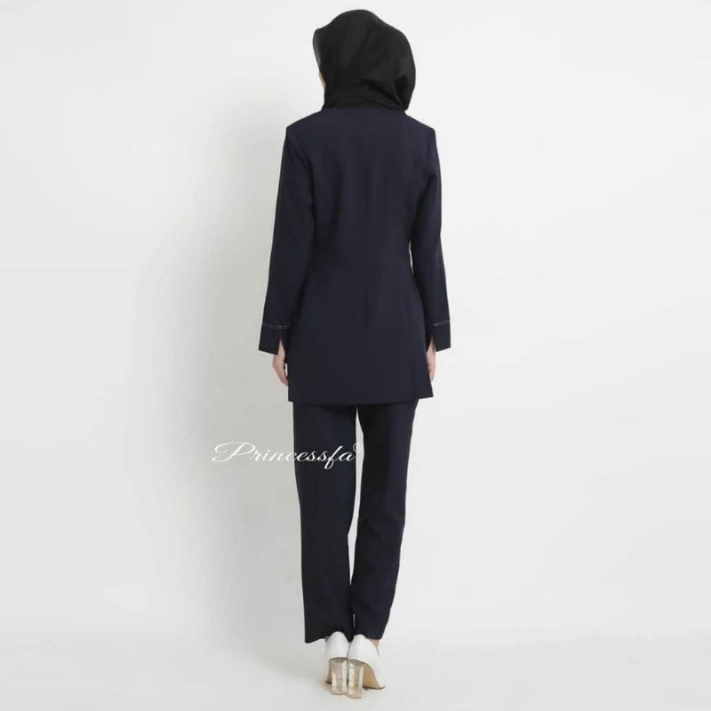 baju kerja kantor warna Dongker stelan celana