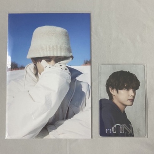 BTS Taehyung FILA ON Official Photocard PC Winpack Winter Package 4x6 Photo 2021 in Gangwon Tae V