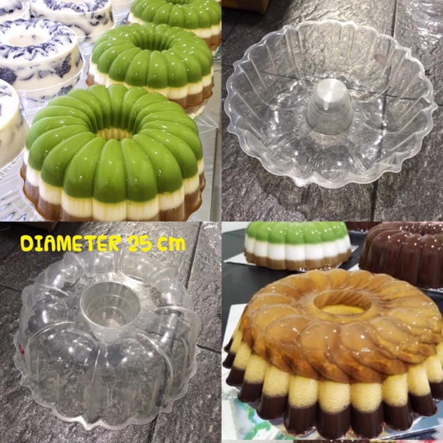 CETAKAN PUDING FULL GELOMBANG BULAT / CETAKAN JELLY ART / CETAKAN AGAR