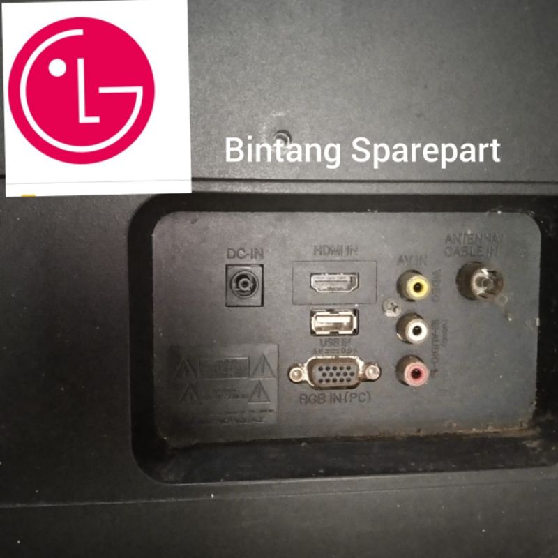 Adaptor Charger Casan kabel Original TV LG Dan Monitor LG 19V 0.8A 1.7A 1.1A 1.3A Suport untuk Semua type yang ujungnya ada Jarum