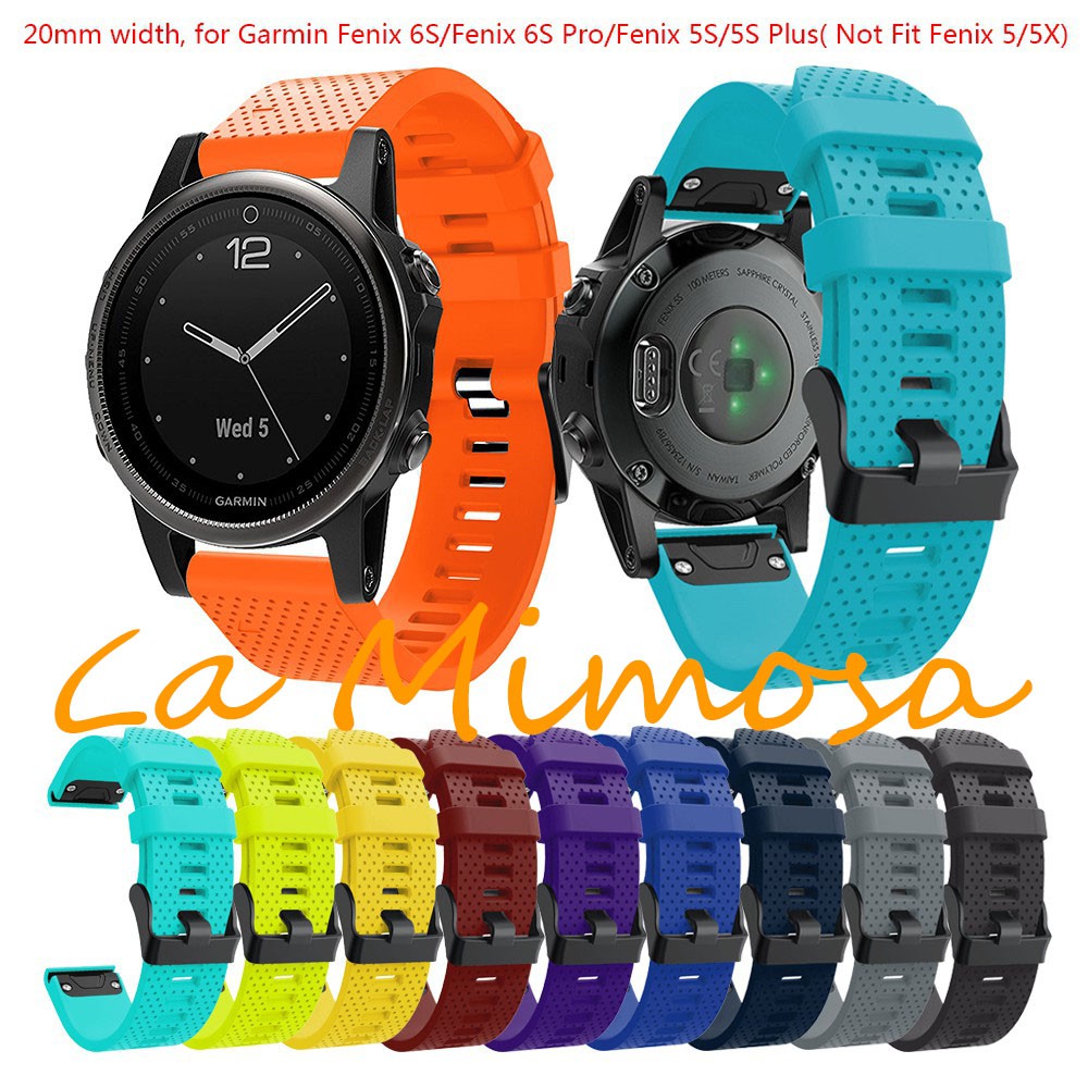 Strap Replacement Silicone Wrist Band Garmin Fenix 5S Fenix 6s Fenix 7s Watch - Quick Fit