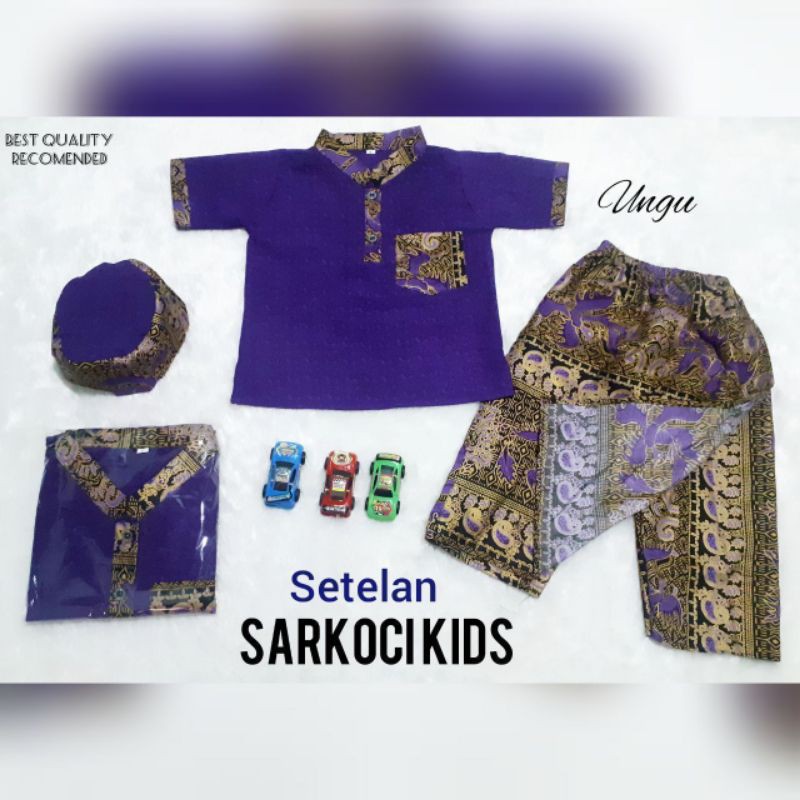 Sarkoci || Baju muslim || fashion anak || Baju lebaran || koko anak | peci | sarung instan | Seragam