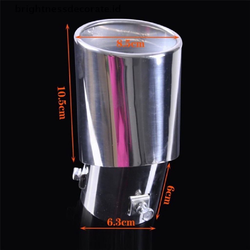 Ujung Pipa Knalpot Universal Bahan Stainless Steel Untuk Mobil