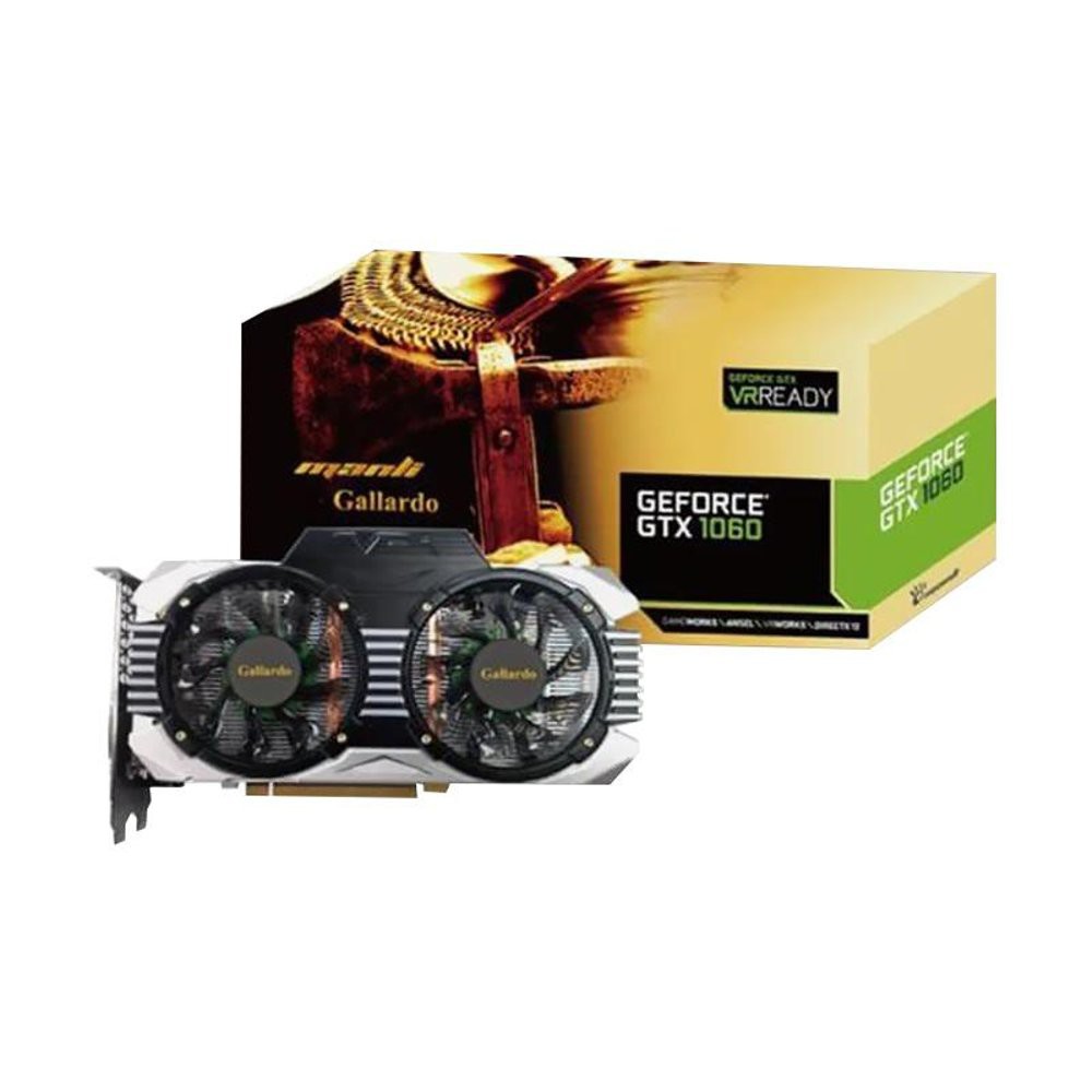 nvidia Manli Gallardo GTX 1060 OC 6GB 2 Fan VGA Card  Terlaris