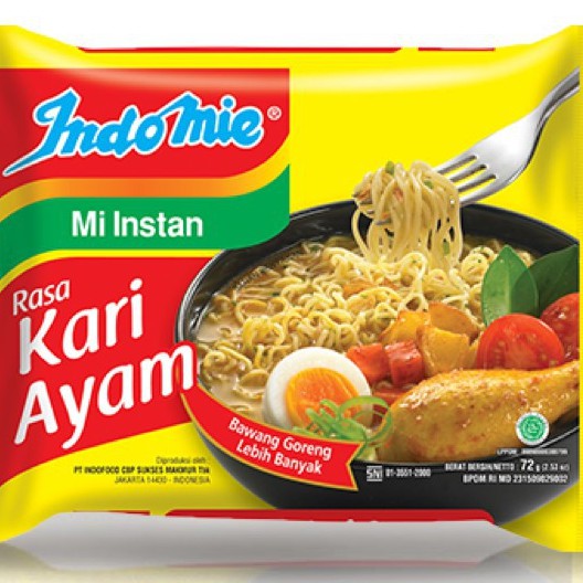 

Indomie Kari Ayam Mi Instan Kuah Pedas Ramen Spagheti Pasta