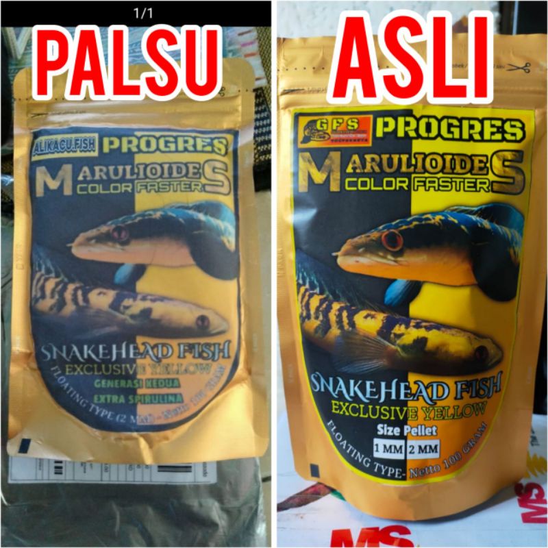 Pelet Progres Maru  Yellow GFS 100 Gram