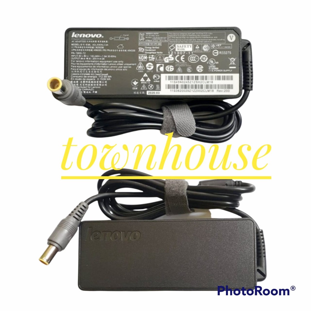 Adaptor Charger Lenovo laptopThinkpad T60 T61 T400 T410 T420 T430 T500 T510 T520 T530 X60 Z60 X200 X201 X220 X230 X61 L420 L430 Edge 14 15 E420 E430 E530