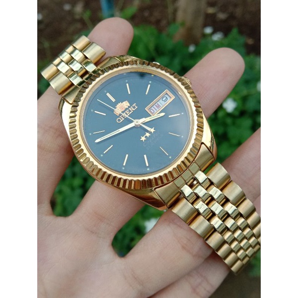 jam tangan orient gold president or jam tangan orient crystal tri star