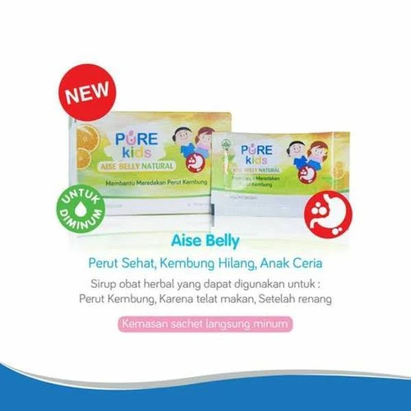 Pure BB Baby & Kids Obat Kembung Anak Pure Kids Aise Belly SACHET 10ml