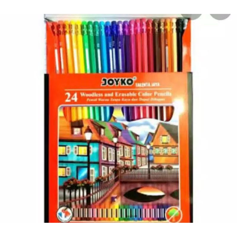 

PEnsil warna+ hapusan isi 24 warna