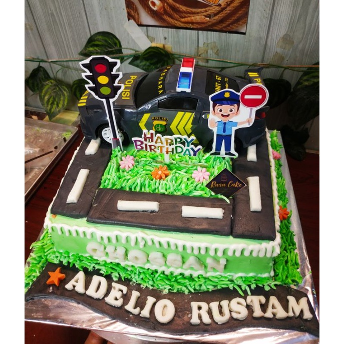 

birthday cake anak tema police