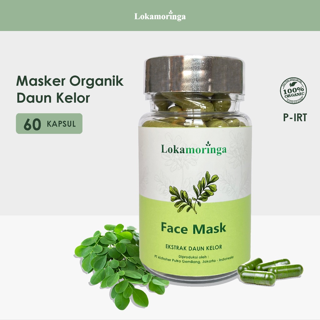 Masker Wajah Daun Kelor - Lokamoringa (100% Organik)