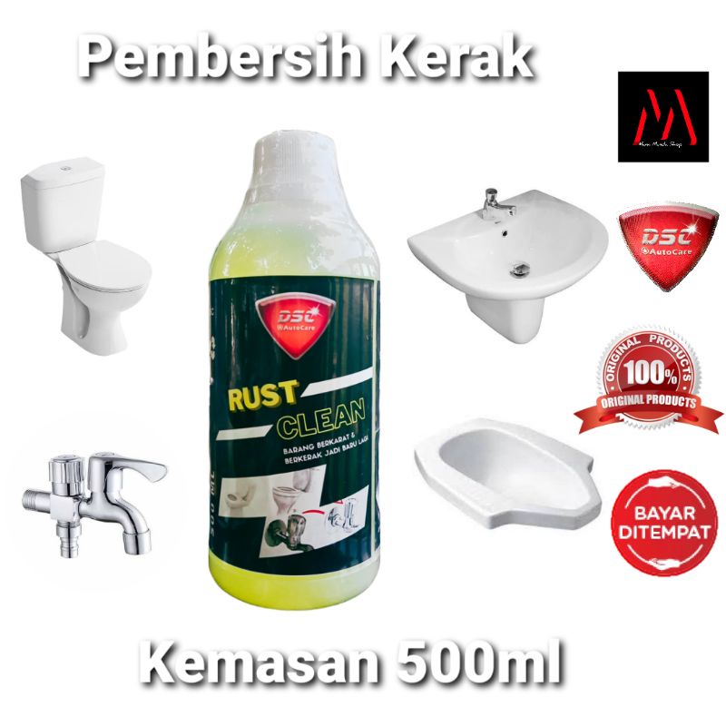 RUST CLEAN Pembersih Kerak Kamar Mandi Ampuh / Kerak Porselen / Toilet / Wastafel / Karat Kran Air / Ember / Closet