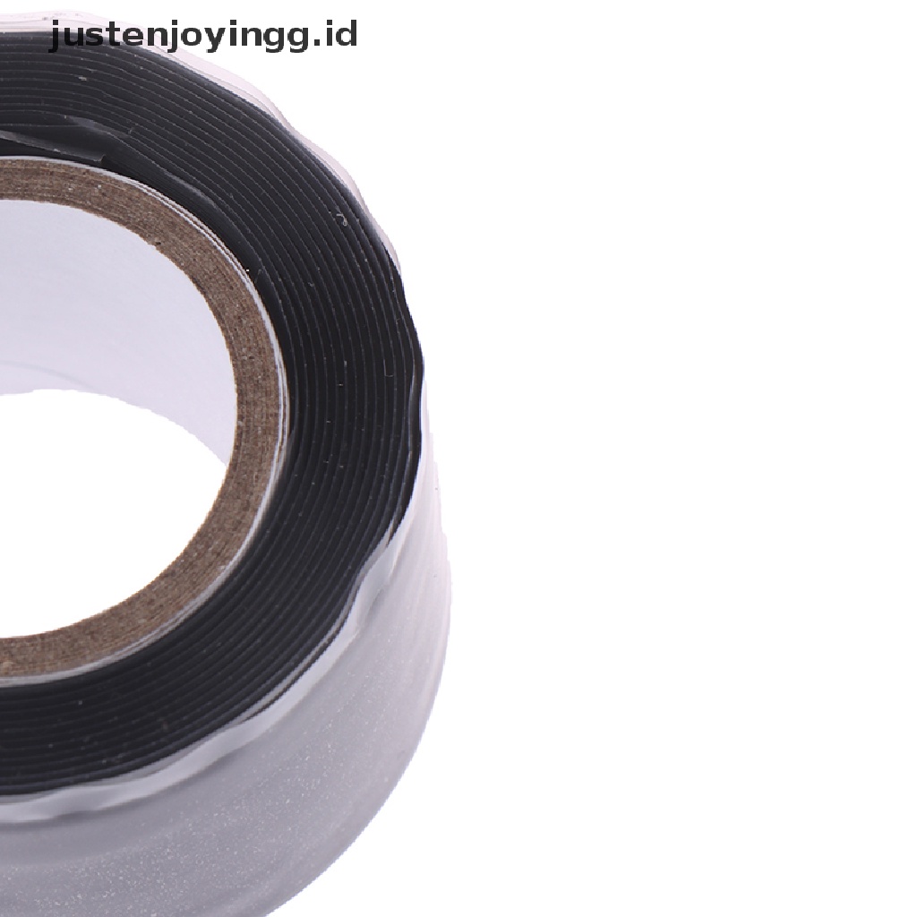// justenjoyingg.id // 2.5cm*1.5m Black Waterproof Tape Powerful Strong Rubber Seal Repair Tape ~