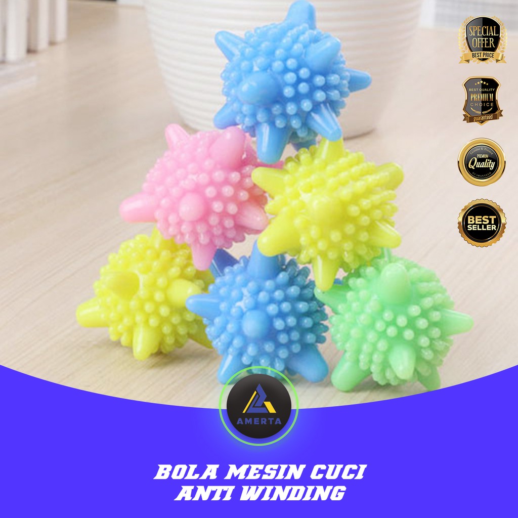 Magic Laundry Ball Dryer Ball Anti Winding / Bola Mesin Cuci