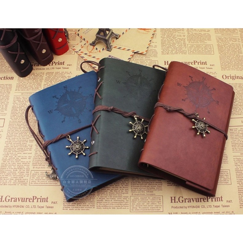 Notebook Buku Catatan Unik Kulit Retro Pirate - Buku Notes Diary Book