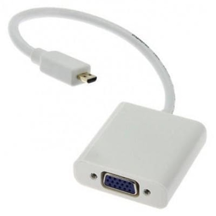 Kabel Micro Hdmi To Vga Type A Computer/ DVD// laptop/ mobile phone/ digital camera/ PC Tablet