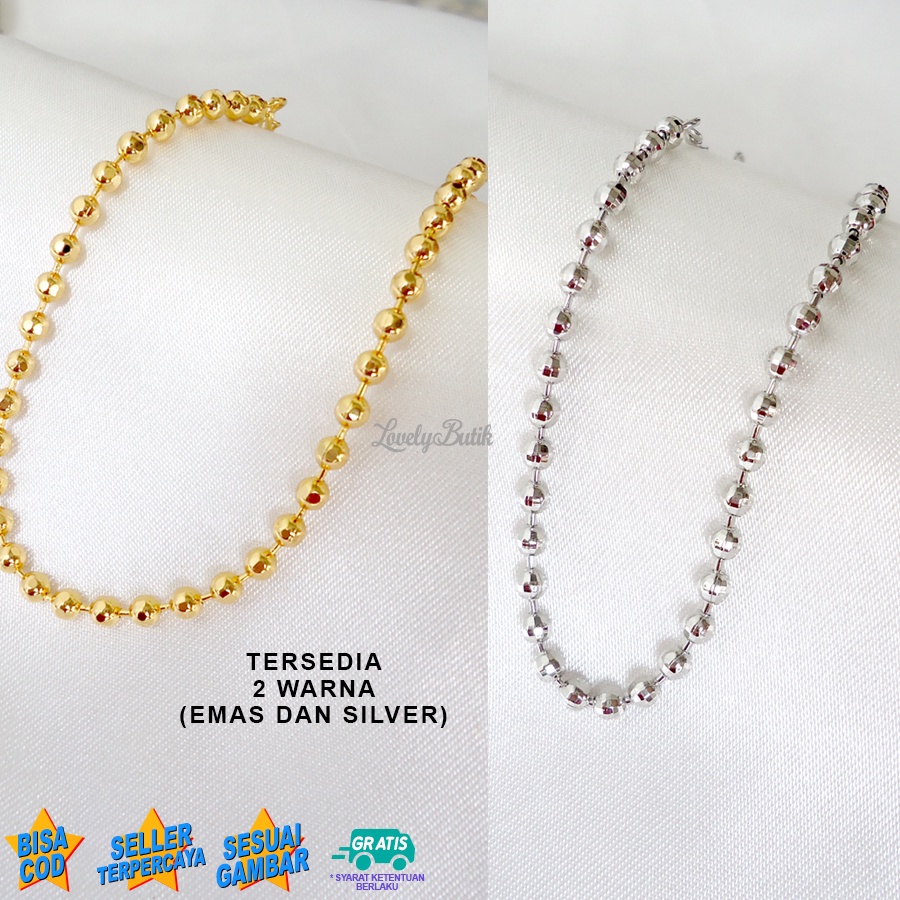 Lovelybutik Gelang Tangan Xuping Wanita K4ren Gelang Rantai Wanita Dewasa Model Terbaru Motif Rantai BIji Lada Ukuran 18 cm