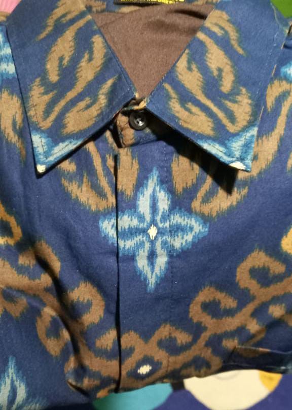 Kemeja Batik Prabu Bahan Katun Baturaden Reguler Fit A591