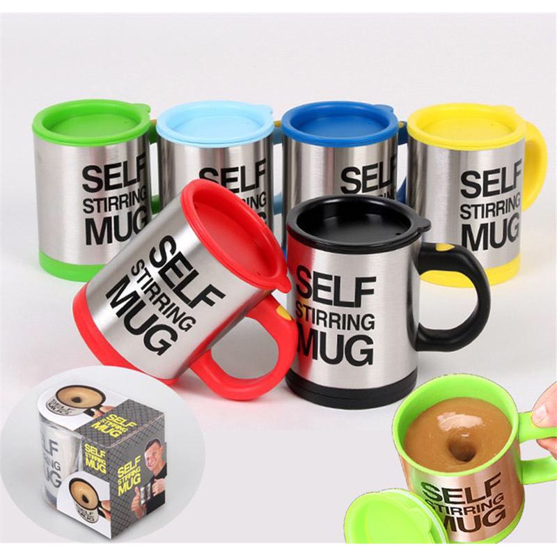 Gelas Self Stirring Mug / Gelas Unik Pengaduk Otomatis / Mug Aduk Otomatis / Gelas Mug Ajaib