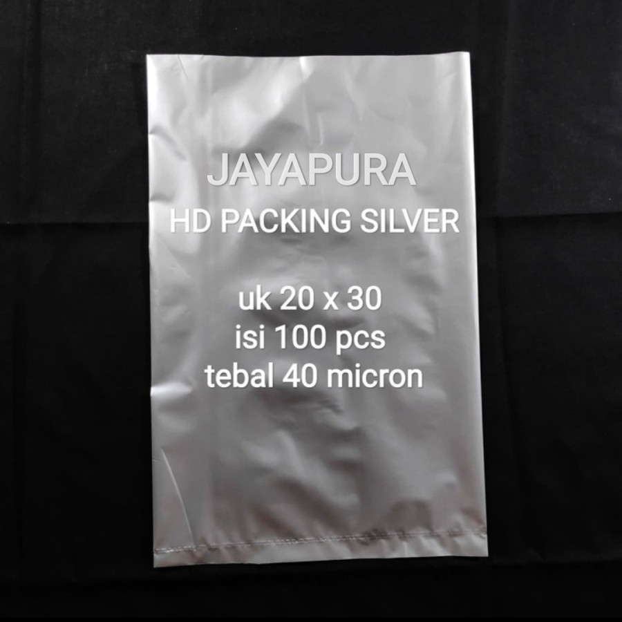 

plastik packing silver 20x30-plastik bungkus paket-plastik olshop-online shop-hd packing