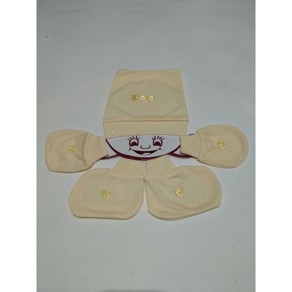 Set Topi STK Bayi Tali Pengikat Rib