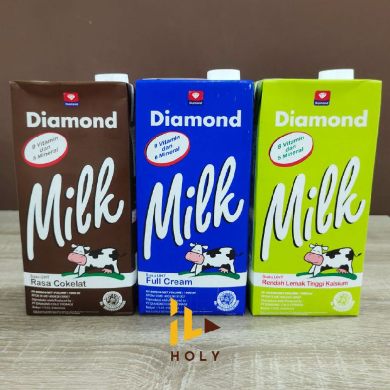 

Susu UHT Diamond 1 Liter / UHT Full Cream Milk